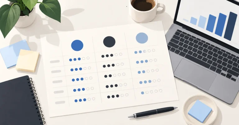 Team scoring marketing channels on a channel fit matrix